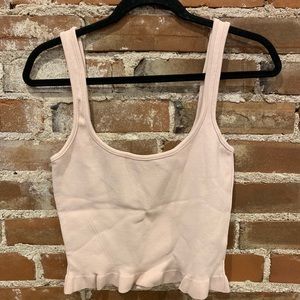Zara cropped knit tank